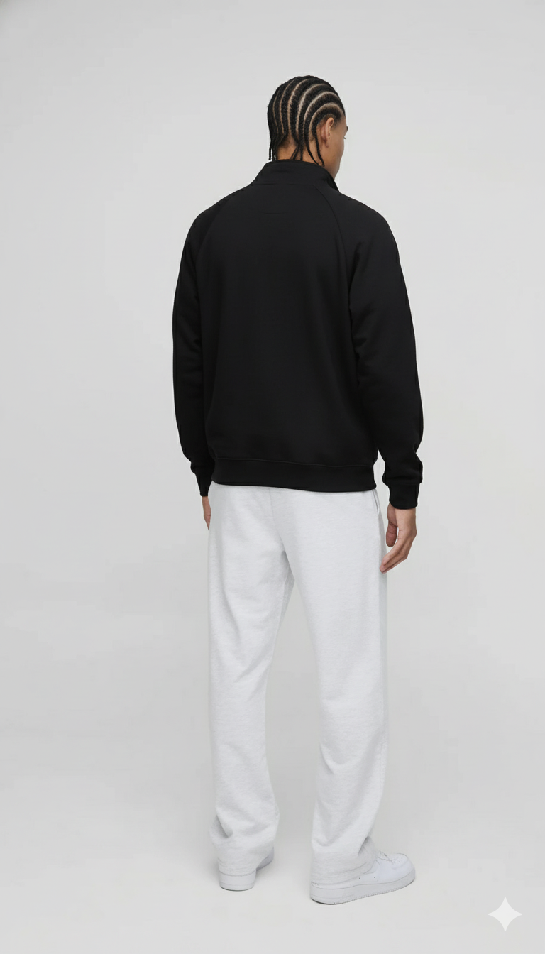 DRP Full-Sleeve Quarter Zipper Sweatshirt