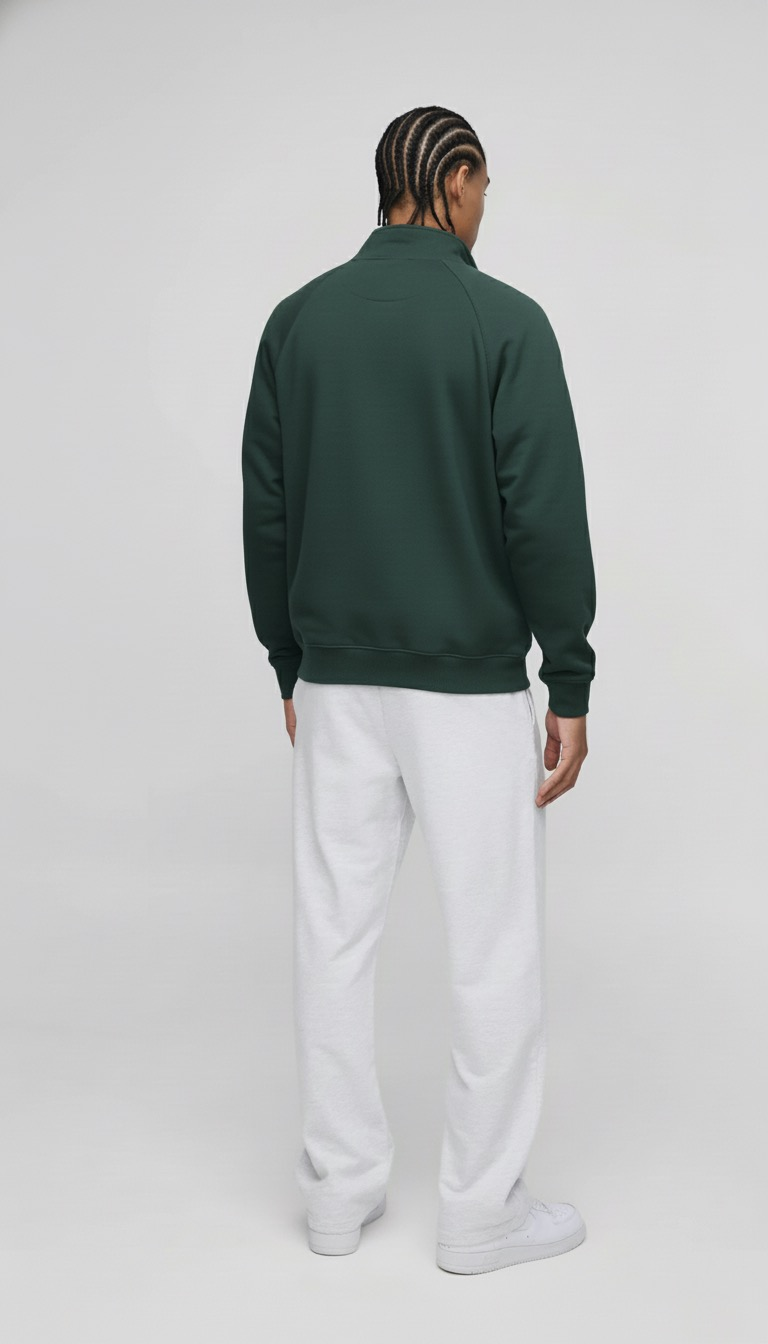 DRP Full-Sleeve Quarter Zipper Sweatshirt