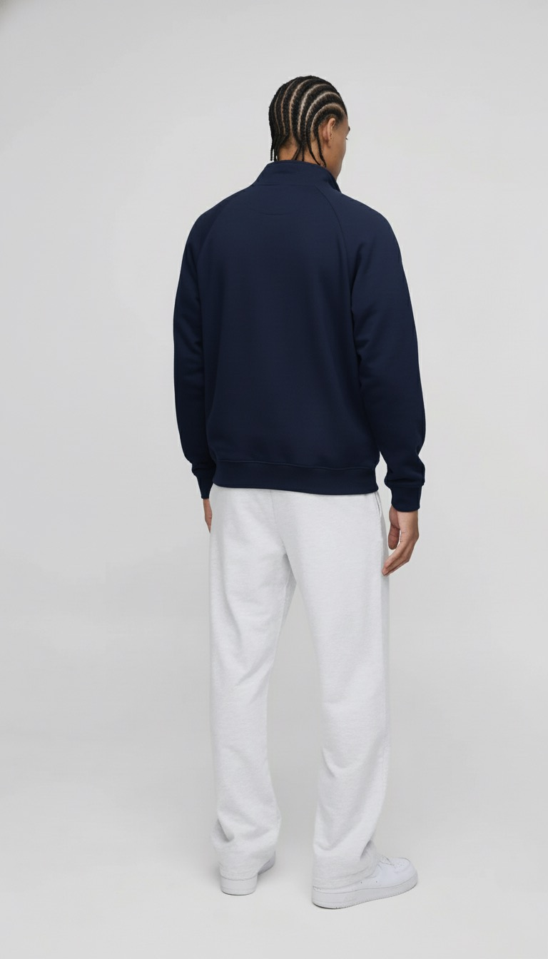DRP Full-Sleeve Quarter Zipper Sweatshirt