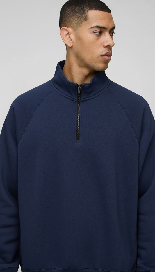 DRP Full-Sleeve Quarter Zipper Sweatshirt