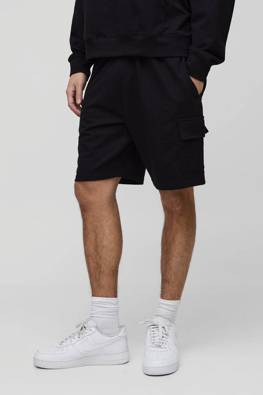 DRP Mid-Length Cargo Shorts Black