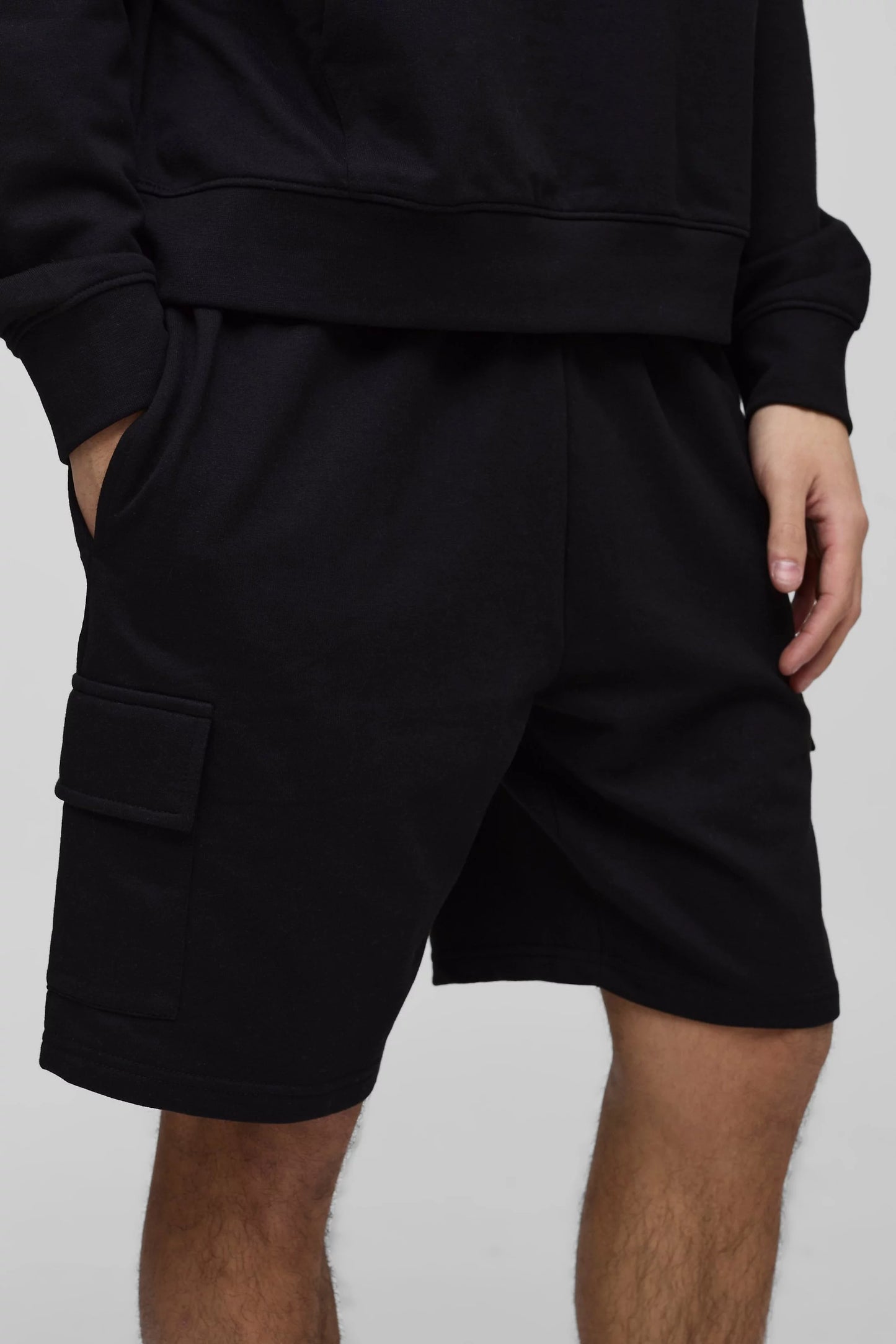 DRP Mid-Length Cargo Shorts Black