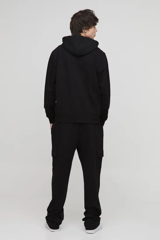 DRP Straight Fit Lightweight Cargo Trousers Black