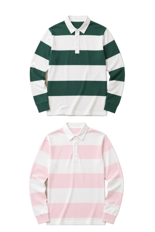 Pack of 2 Rugby Polo Pink+Forest