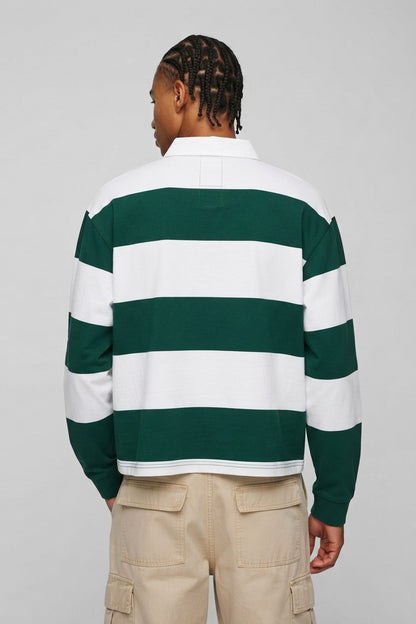 DRP Full-Sleeve Rugby Polo Forest Green
