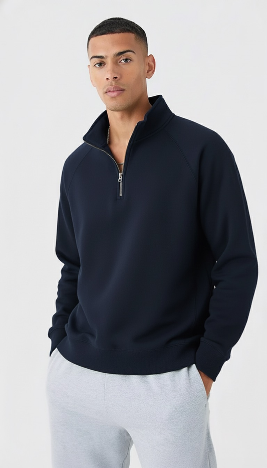DRP Full-Sleeve Quarter Zipper Sweatshirt