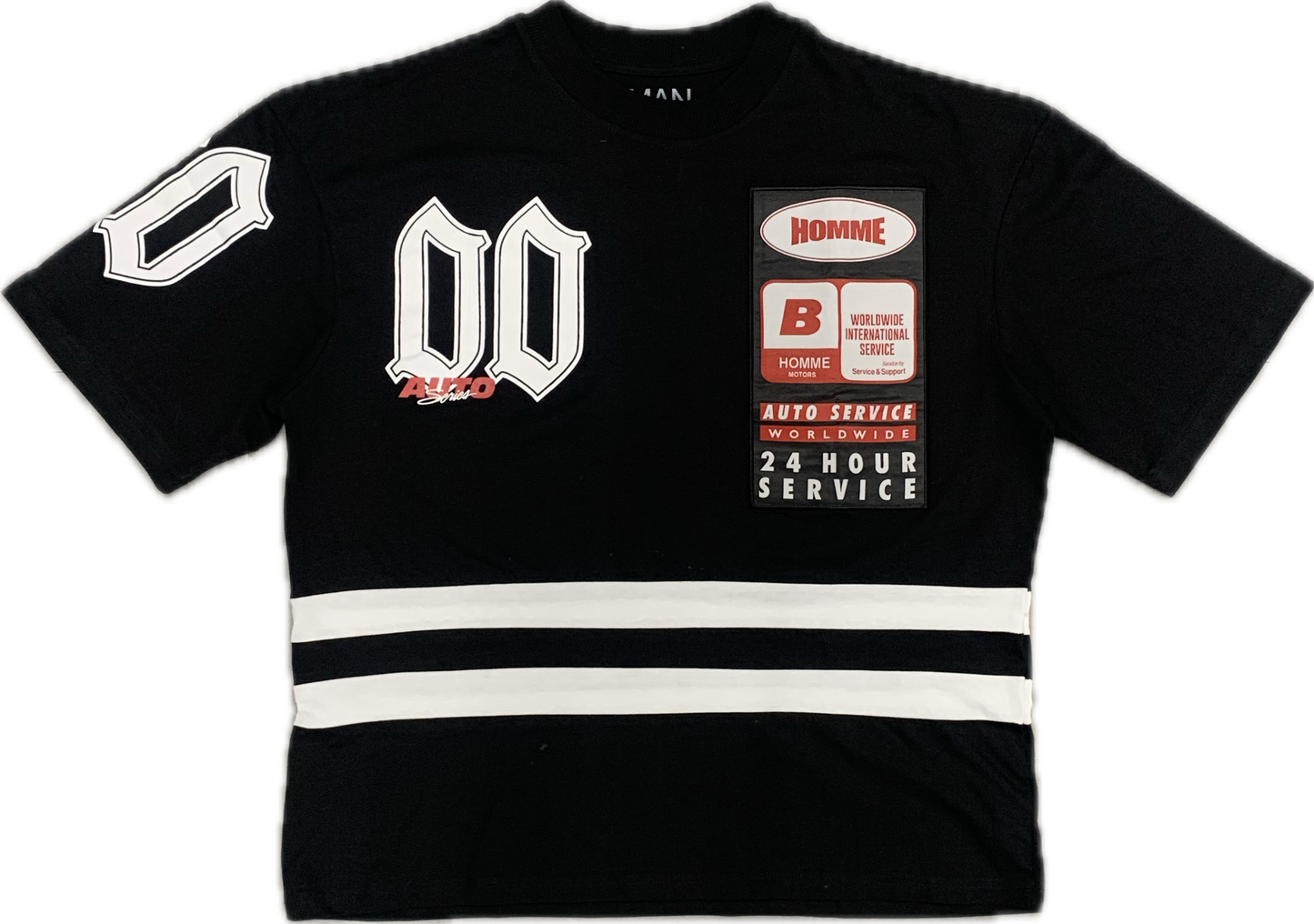 BHM Big&Tall Racing T-Shirt Black