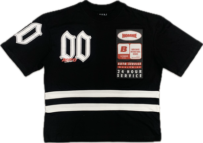 BHM Big&Tall Racing T-Shirt Black