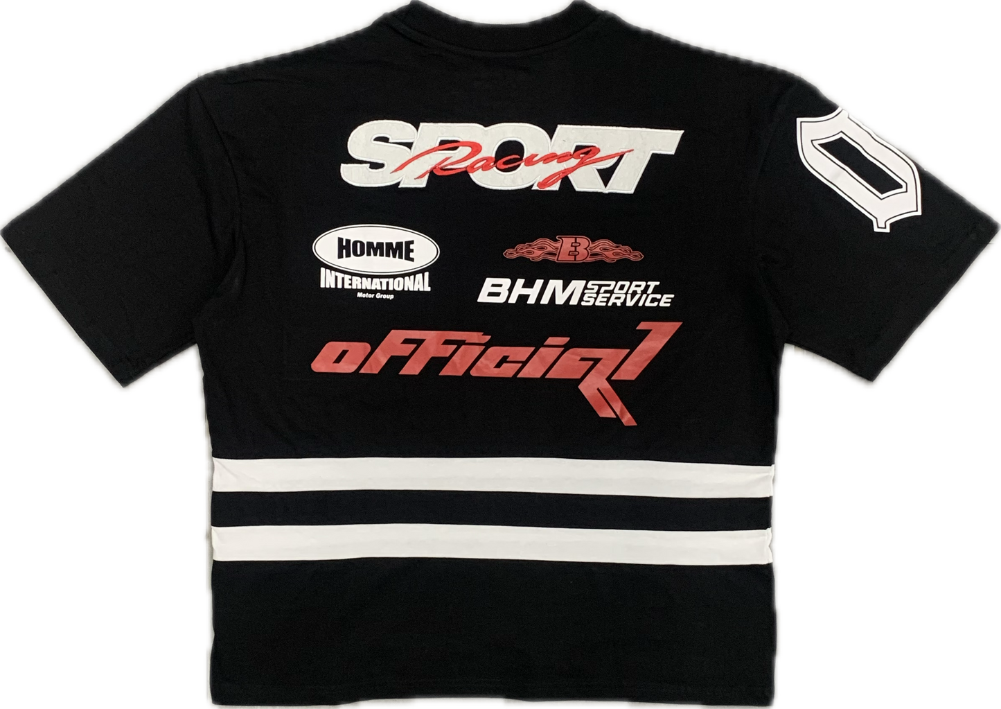 BHM Big&Tall Racing T-Shirt Black