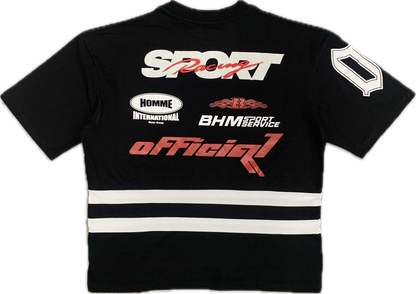 BHM Big&Tall Racing T-Shirt Black